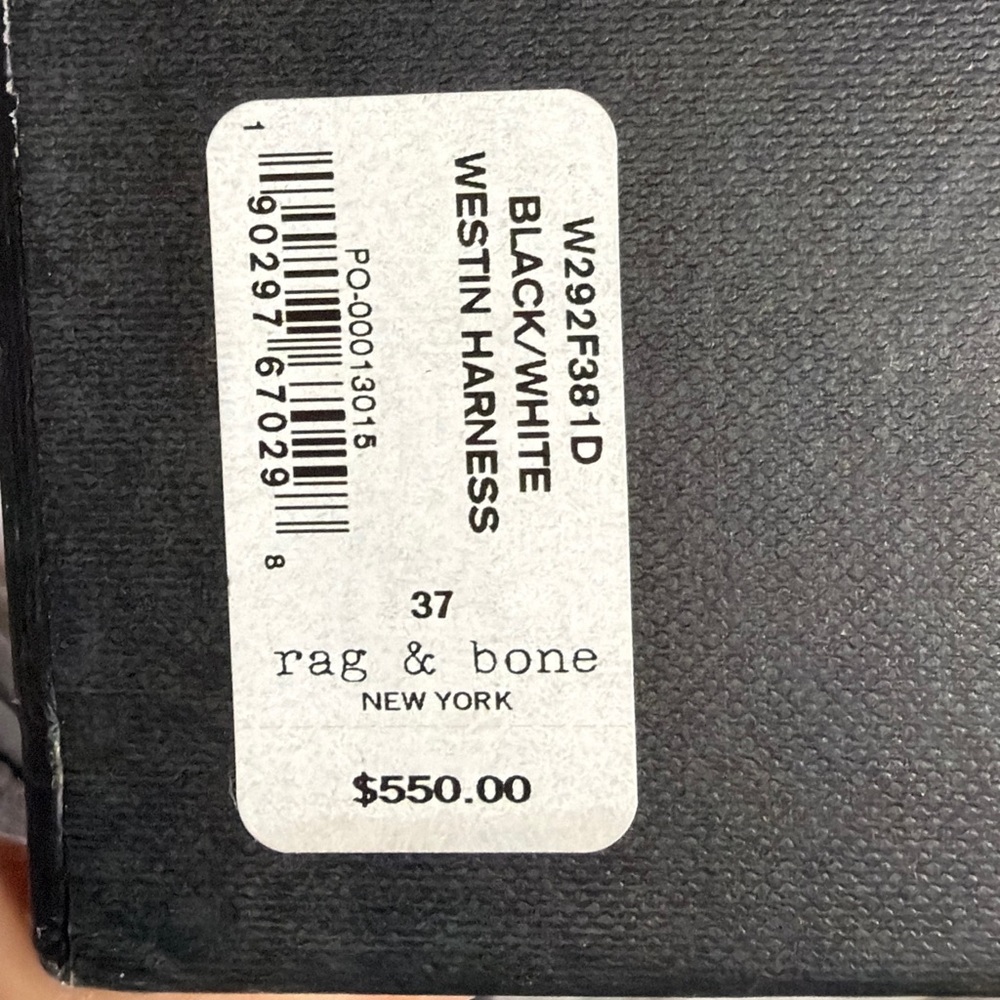 Rag & Bone Westin Harness Ankle Pointed Toe Boots Snakeskin Exotic New Box $550 - Picture 8 of 8